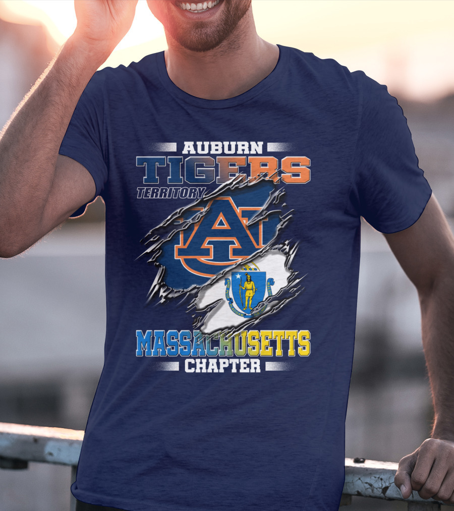 Auburn Tigers Territory Massachusetts Chapter T-Shirt