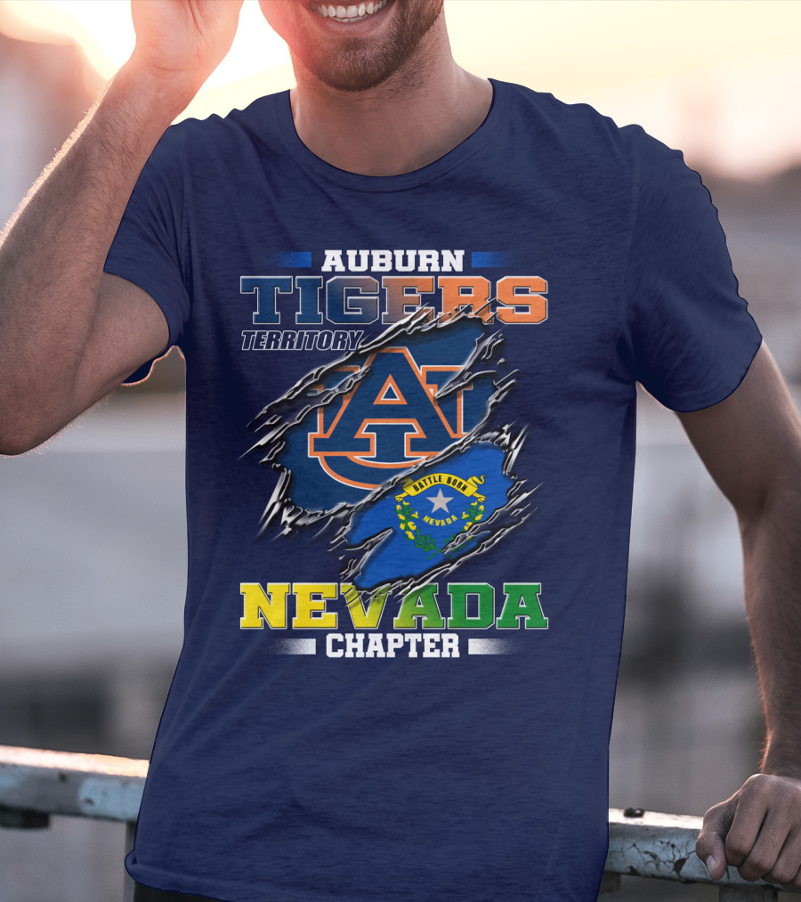Auburn Tigers Territory Nevada Chapter Battle Born T-Shirt