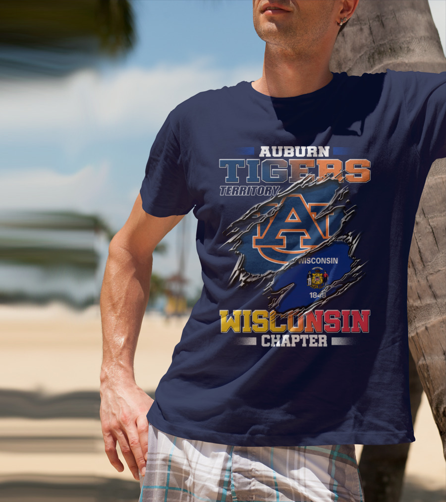 Auburn Tigers Territory Wisconsin Chapter 1848 T-Shirt