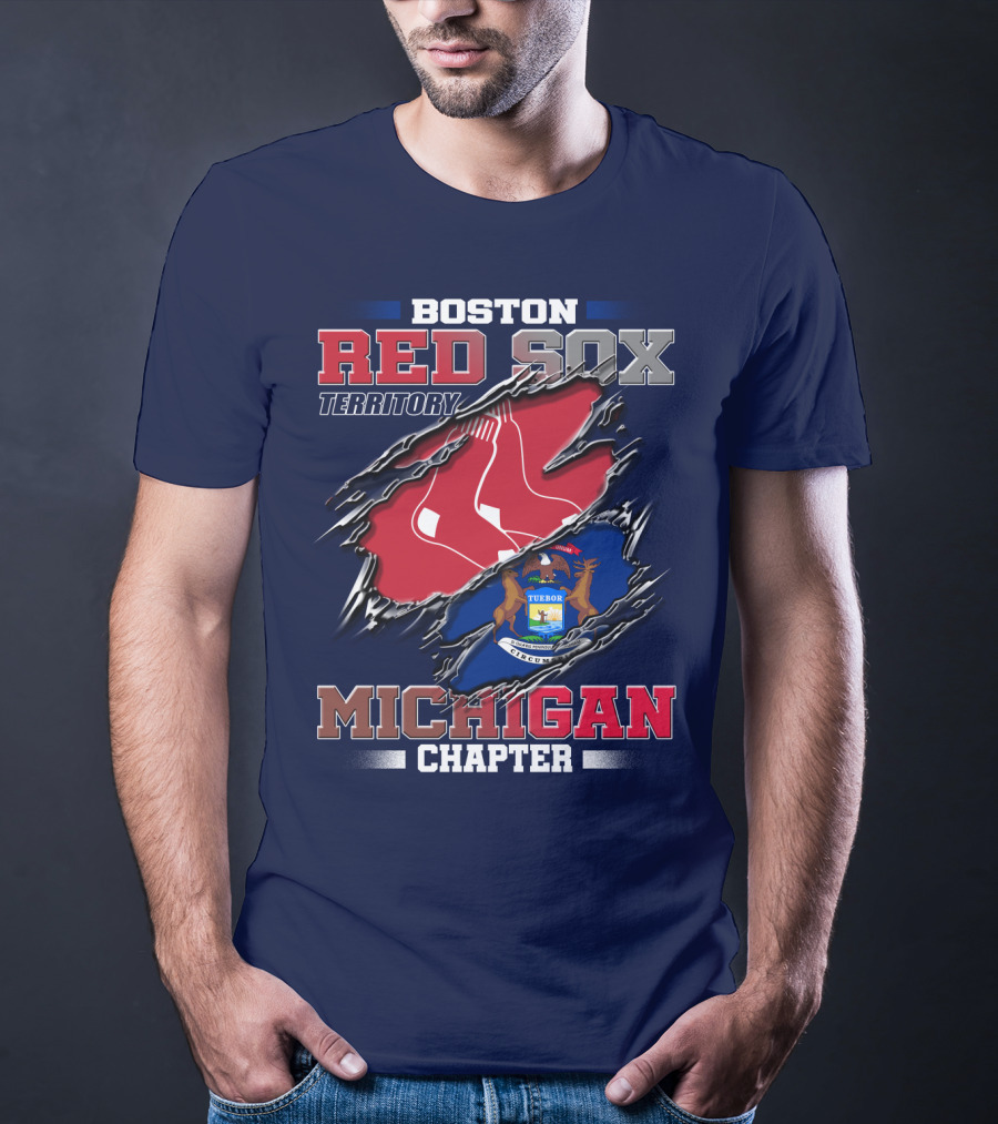 Boston Red Sox Territory Michigan Chapter T-Shirt
