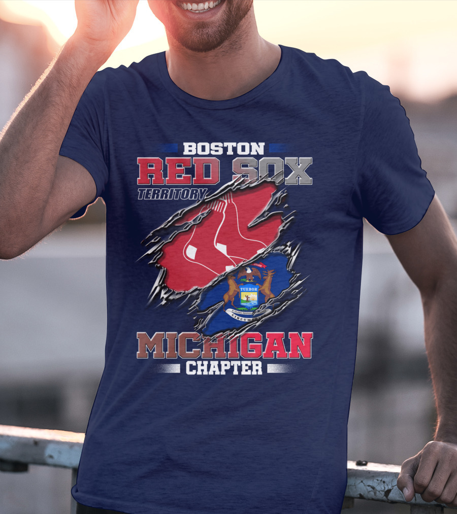Boston Red Sox Territory Michigan Chapter T-Shirt