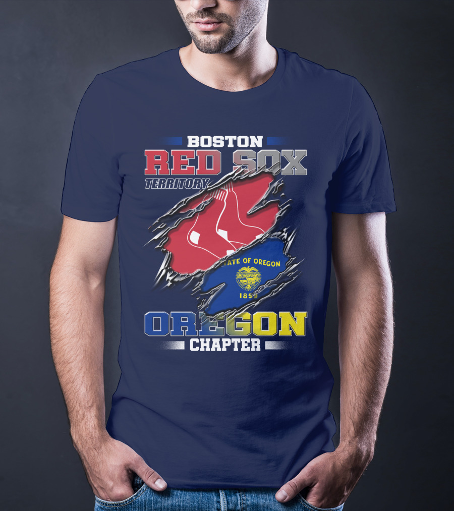 Boston Red Sox Territory State Of Oregon Chapter T-Shirt