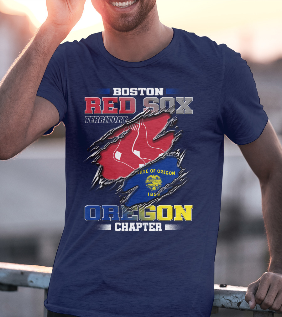 Boston Red Sox Territory State Of Oregon Chapter T-Shirt