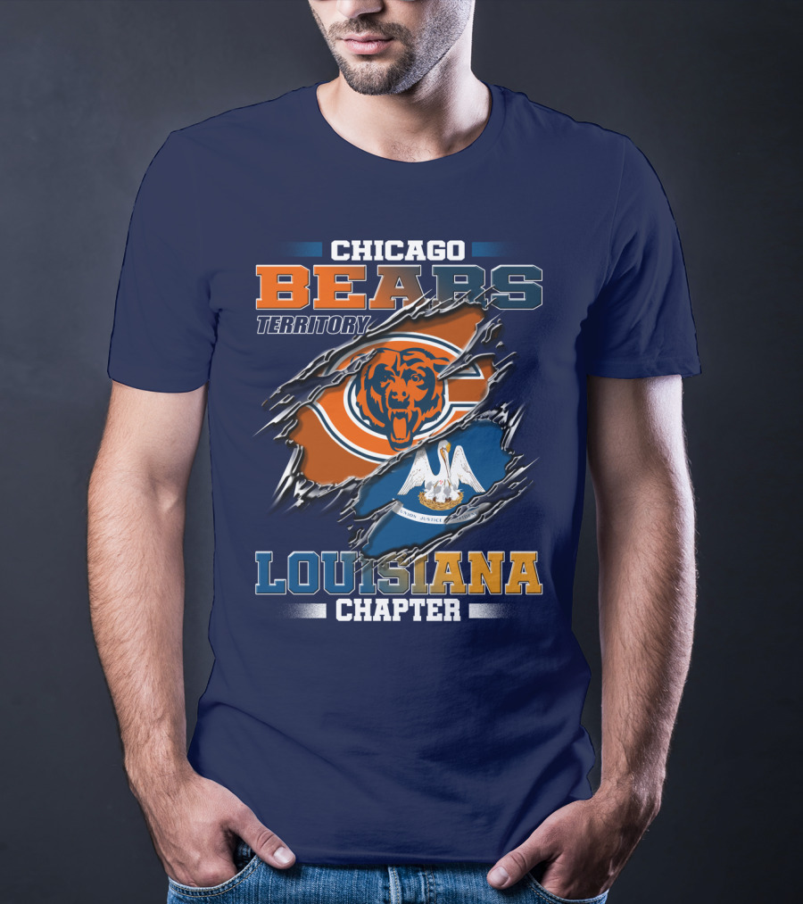 Chicago Bears Territory Louisiana Chapter T-Shirt