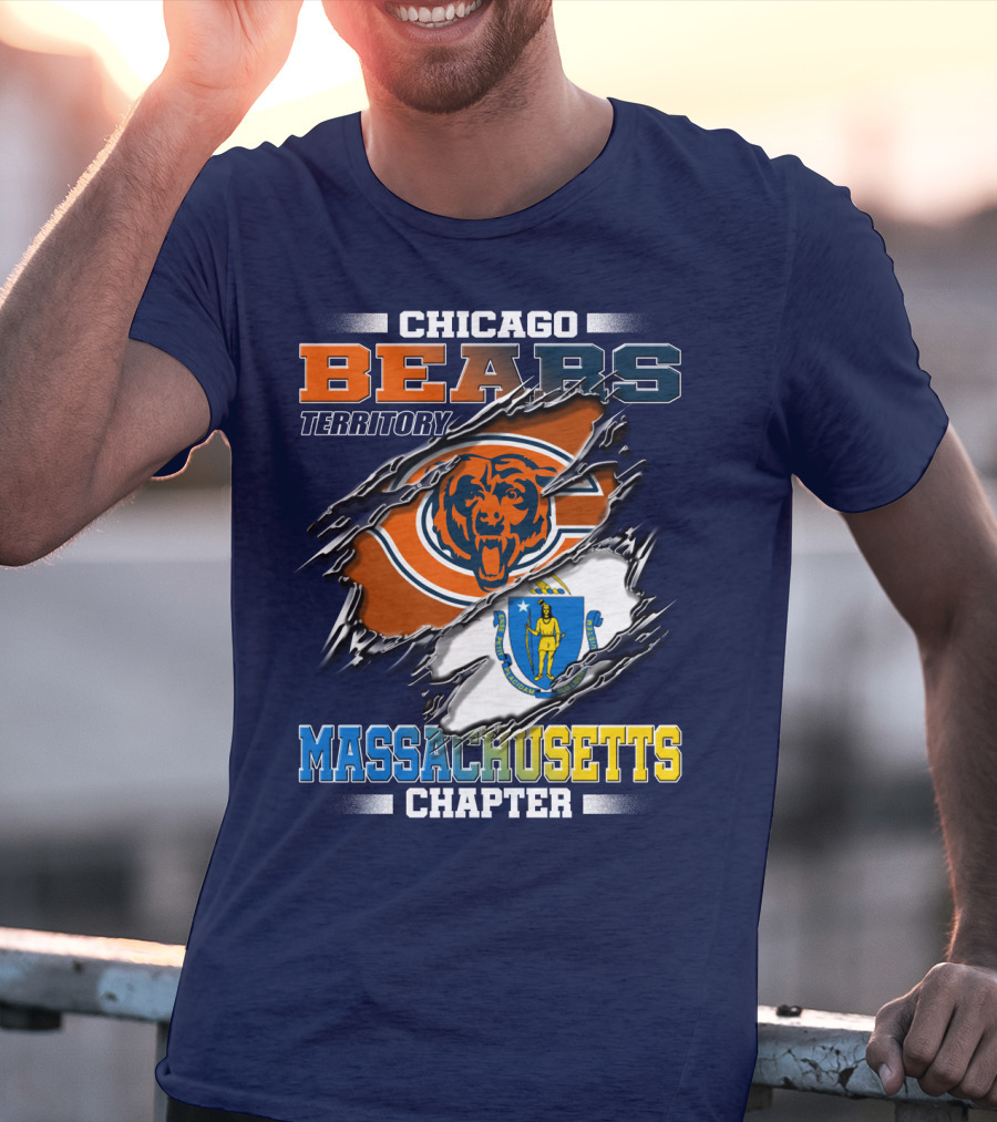 Chicago Bears Territory Massachusetts Chapter T-Shirt