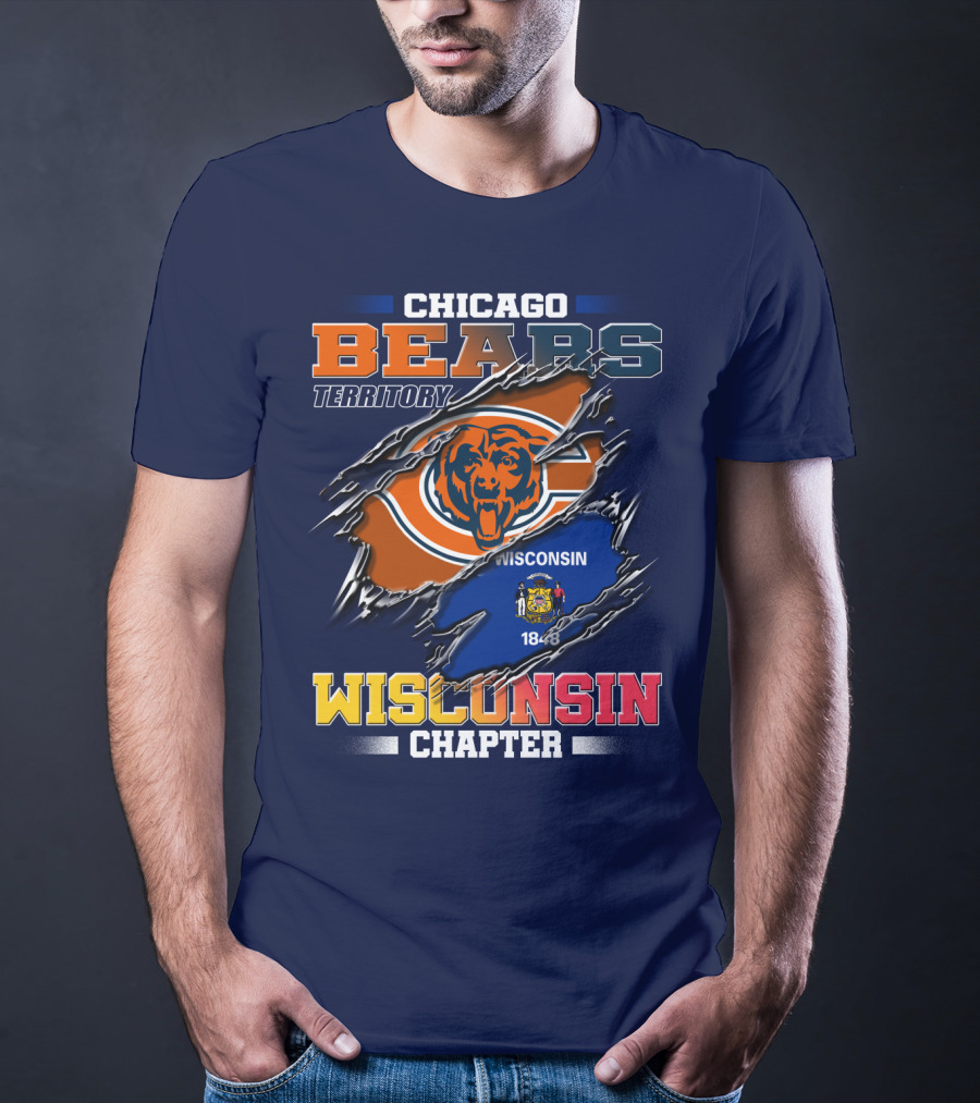 CHICAGO BEARS TERRITORY WISCONSIN CHAPTER 1848 T-Shirt