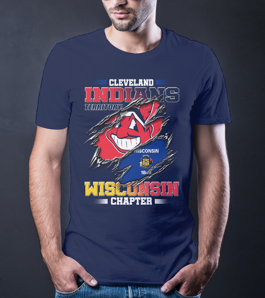 Cleveland Indians Territory Wisconsin Chapter 1848 T-Shirt