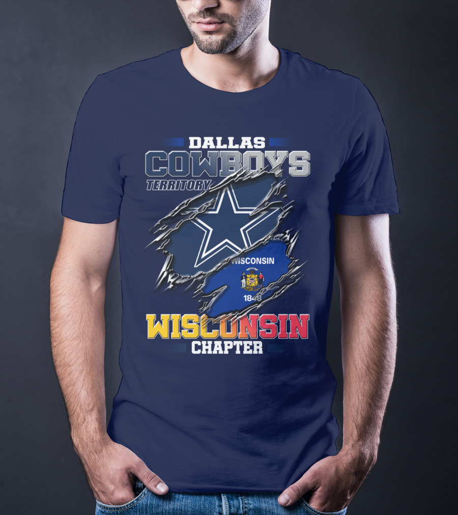 Dallas Cowboys Territory Wisconsin Chapter 1848 T-Shirt