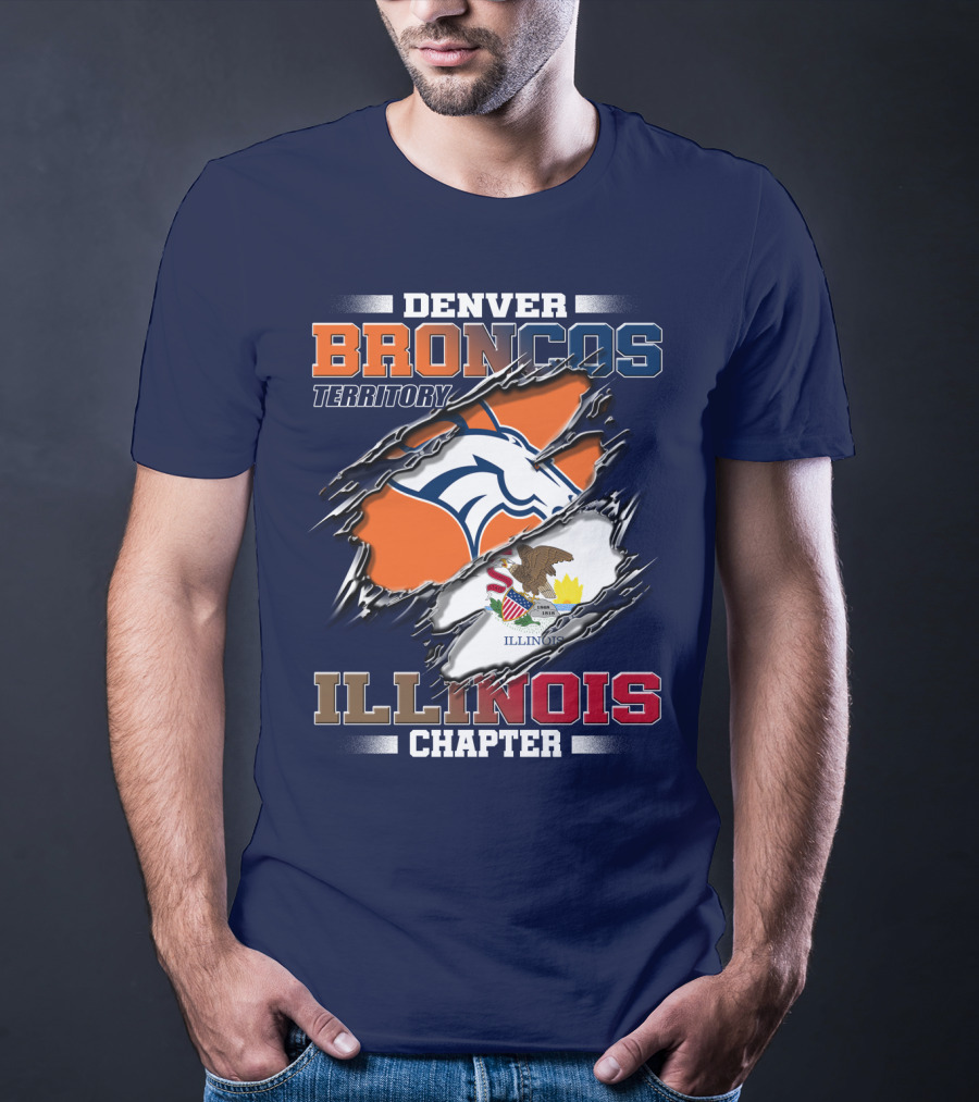 Denver Broncos Territory Illinois Chapter T-Shirt