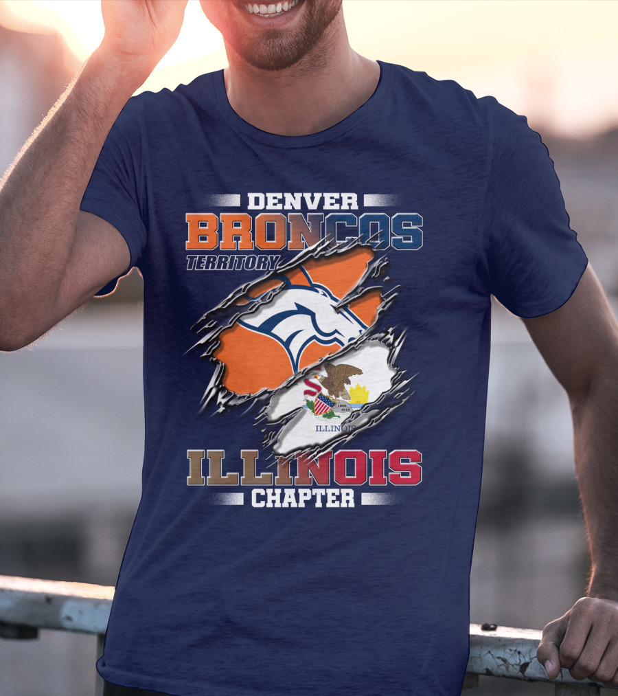 Denver Broncos Territory Illinois Chapter T-Shirt