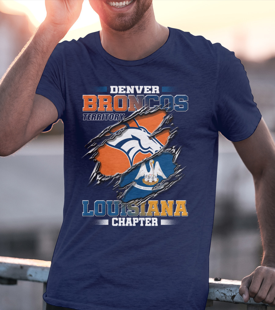Denver Broncos Territory Louisiana Chapter T-Shirt