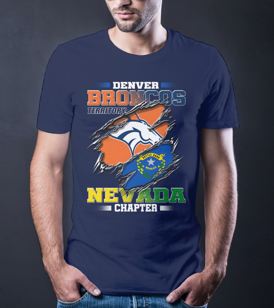 Denver Broncos Territory Nevada Chapter Battle Born T-Shirt