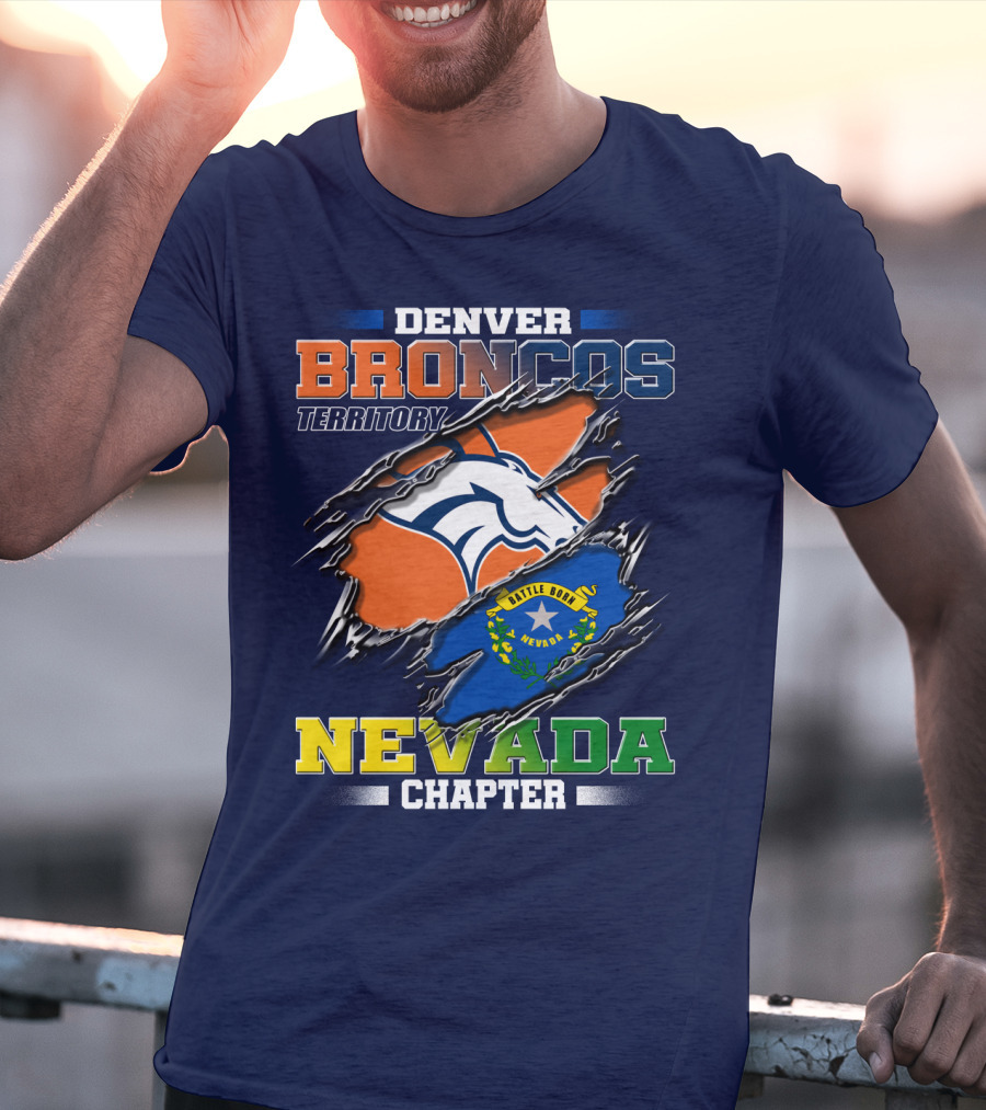 Denver Broncos Territory Nevada Chapter Battle Born T-Shirt
