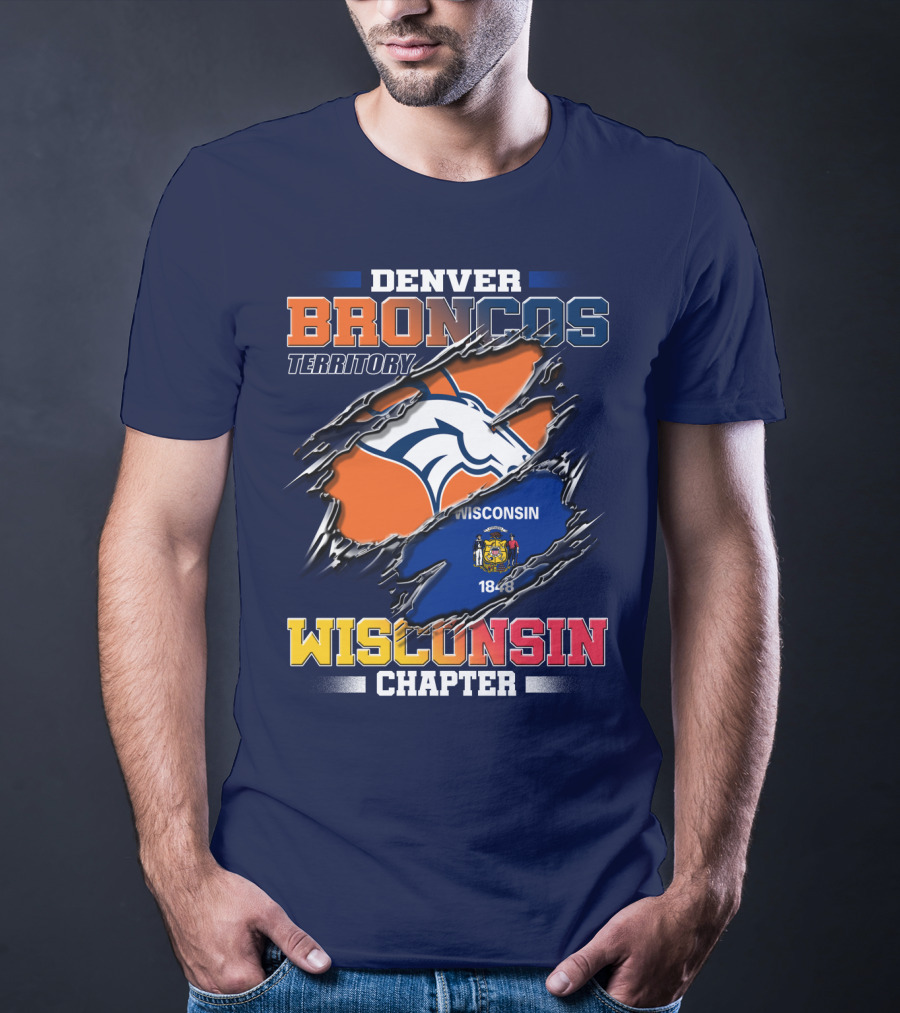Denver Broncos Territory Wisconsin Chapter 1848 T-Shirt