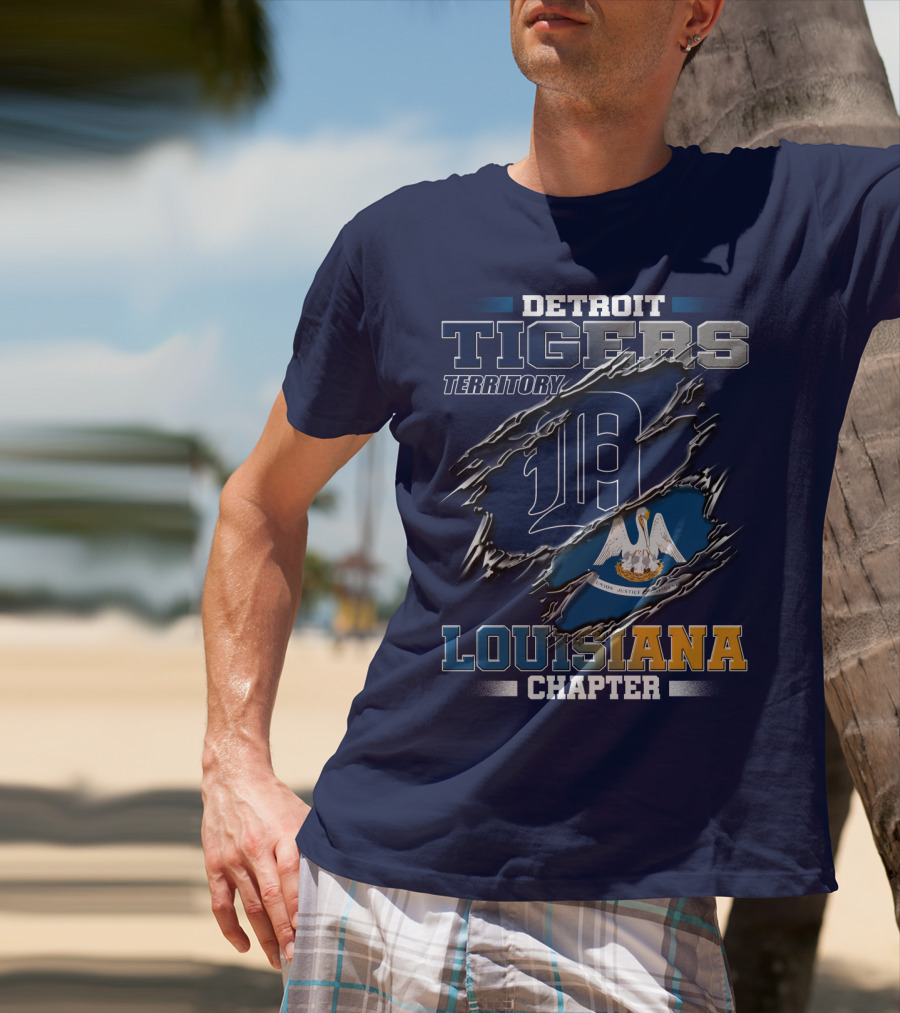 Detroit Tigers Territory Louisiana Chapter T-Shirt