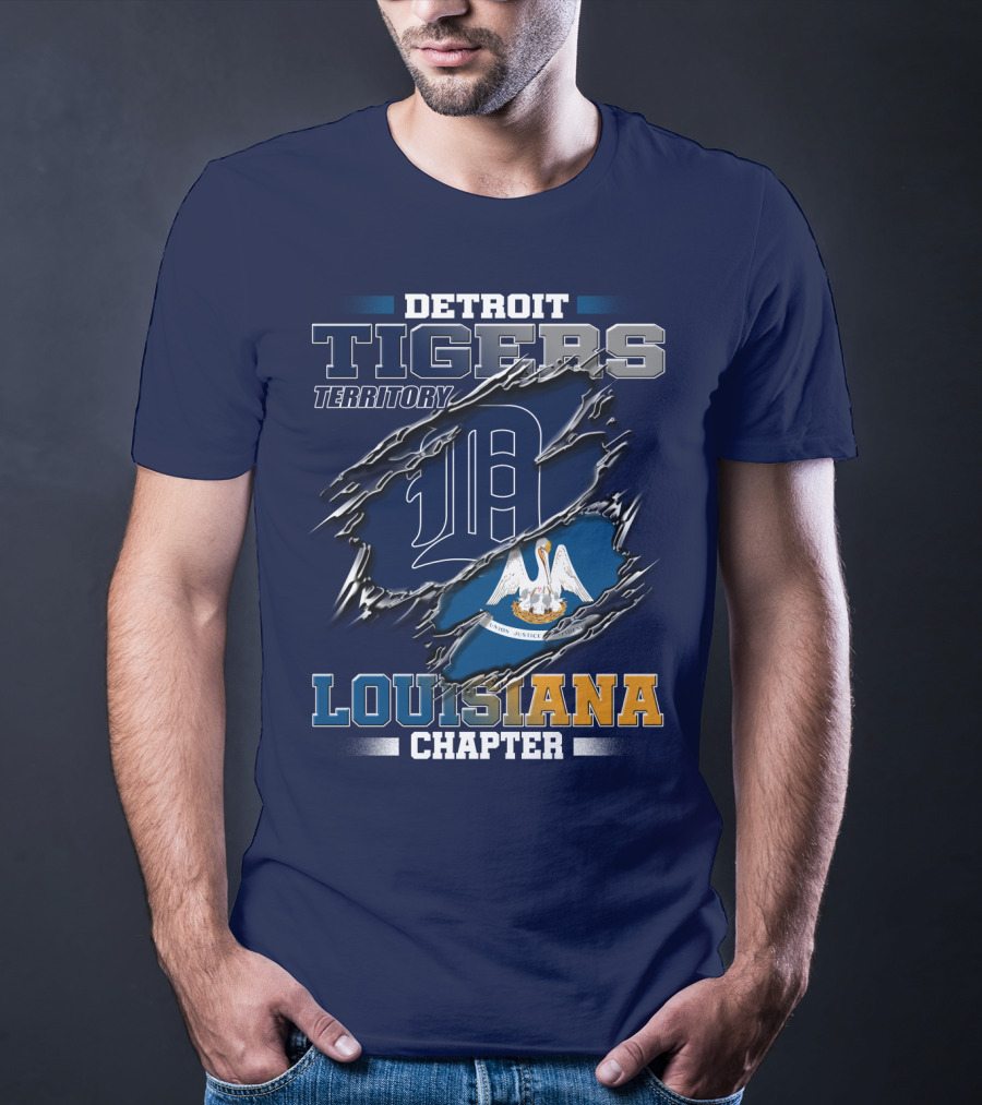 Detroit Tigers Territory Louisiana Chapter T-Shirt