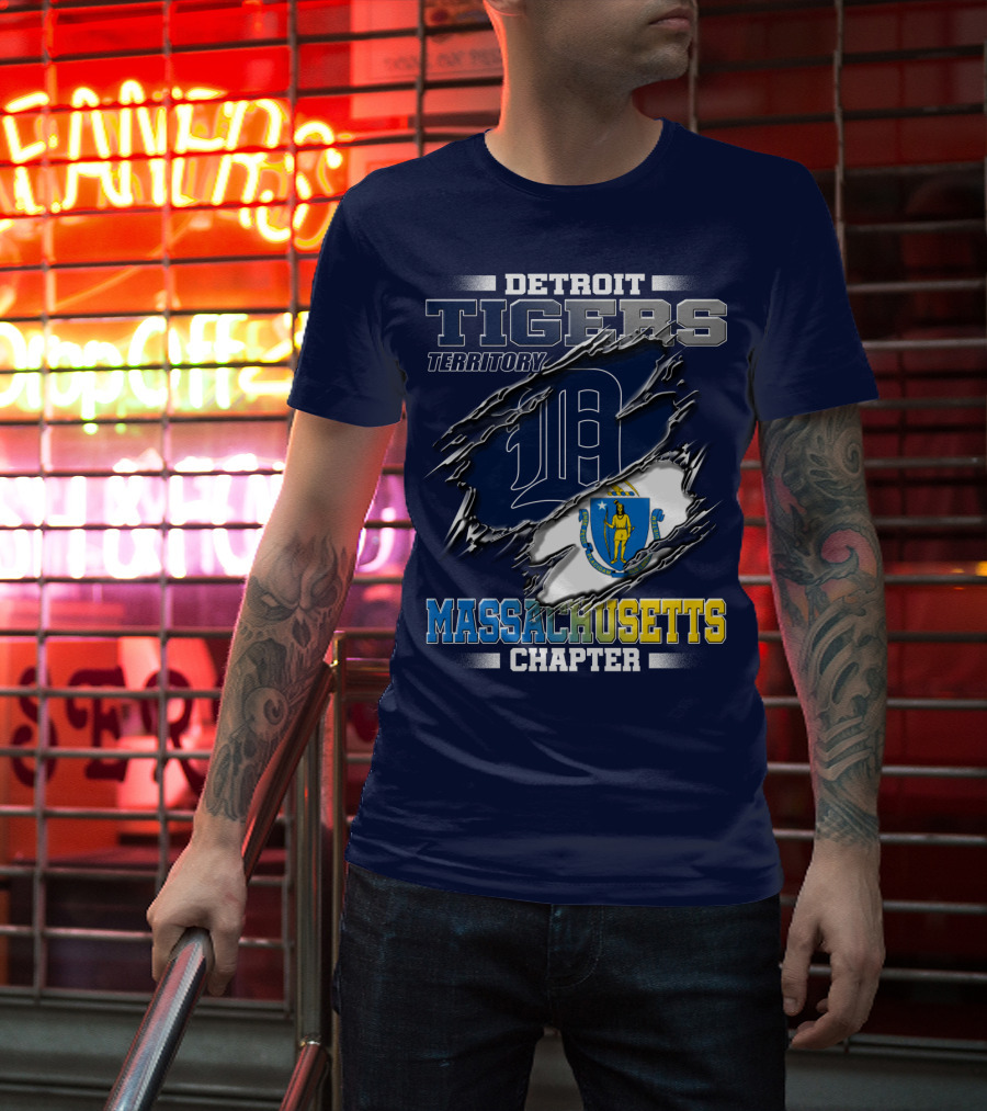 Detroit Tigers Territory Massachusetts Chapter T-Shirt