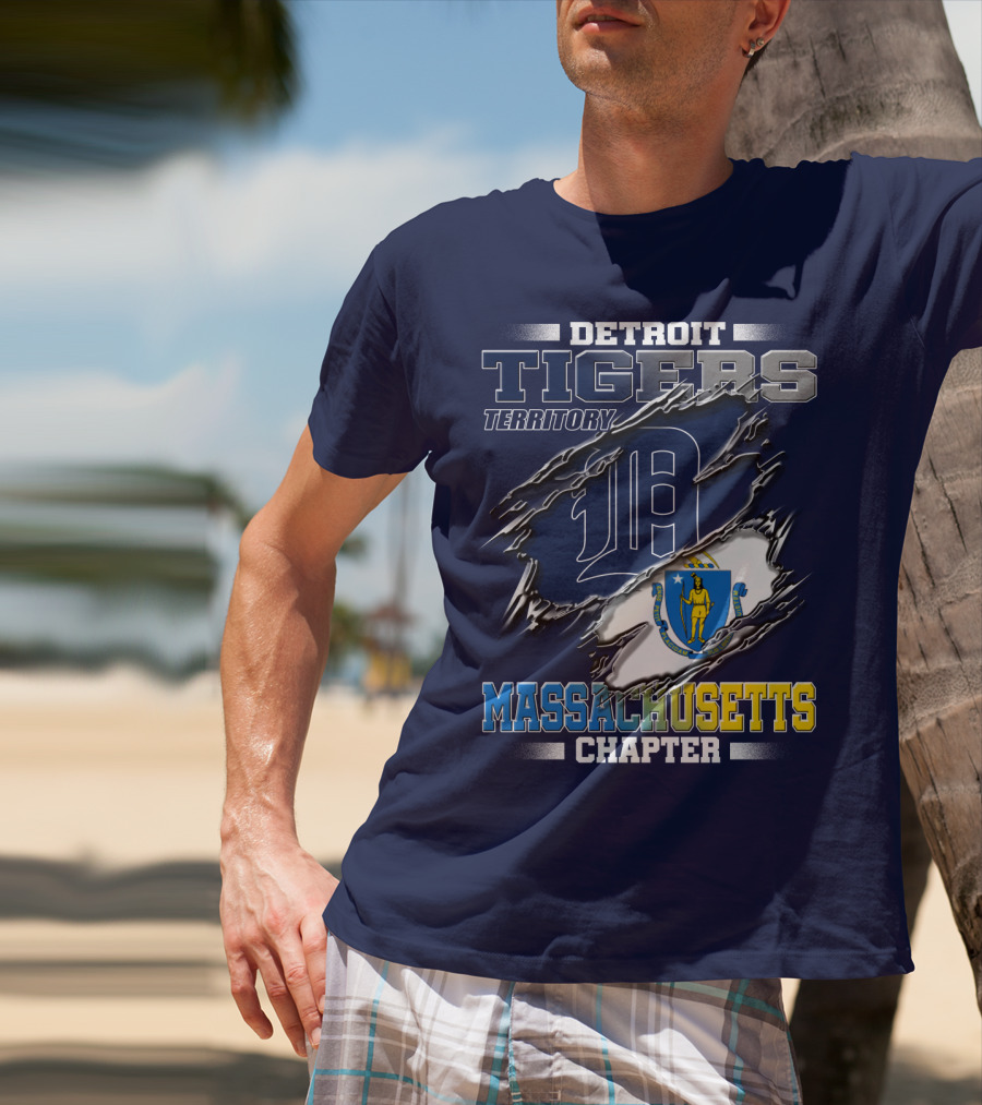 Detroit Tigers Territory Massachusetts Chapter T-Shirt