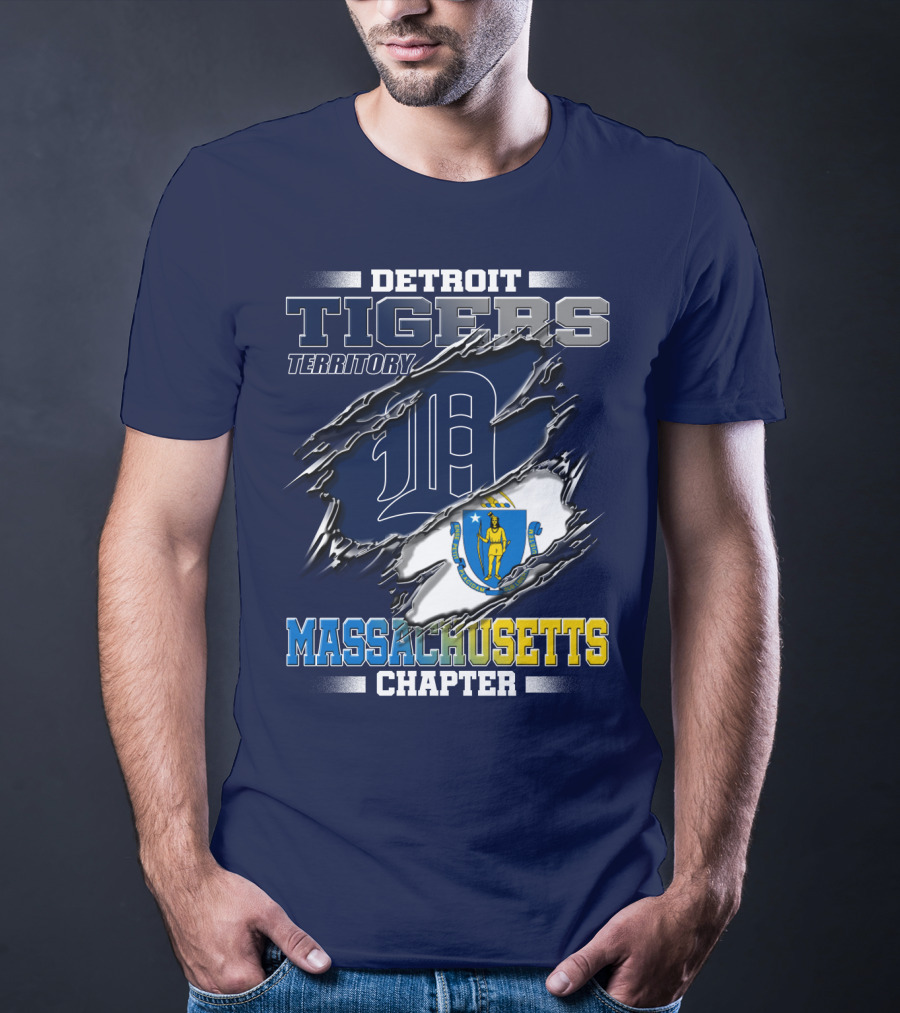 Detroit Tigers Territory Massachusetts Chapter T-Shirt