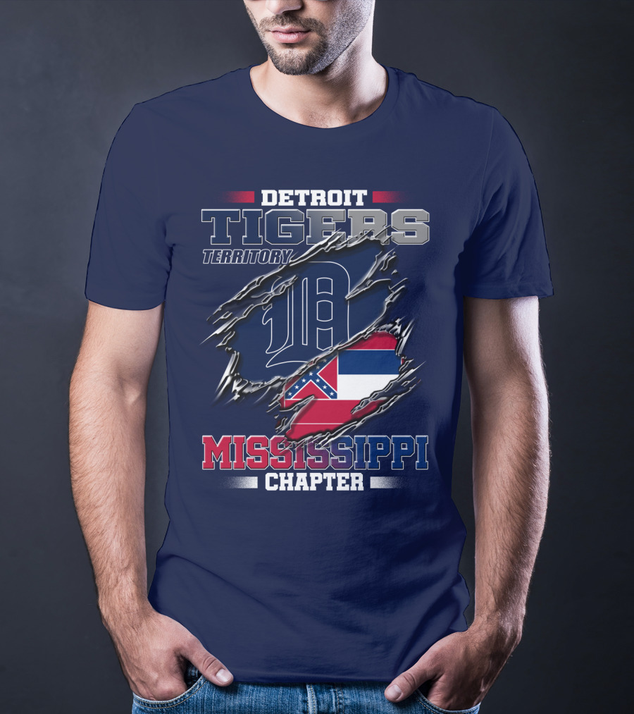 Detroit Tigers Territory Mississippi Chapter T-Shirt