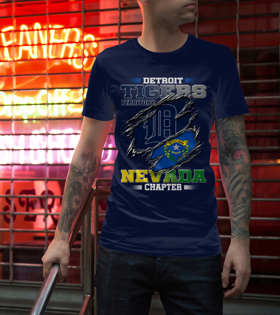 Detroit Tigers Territory Nevada Chapter T-Shirt