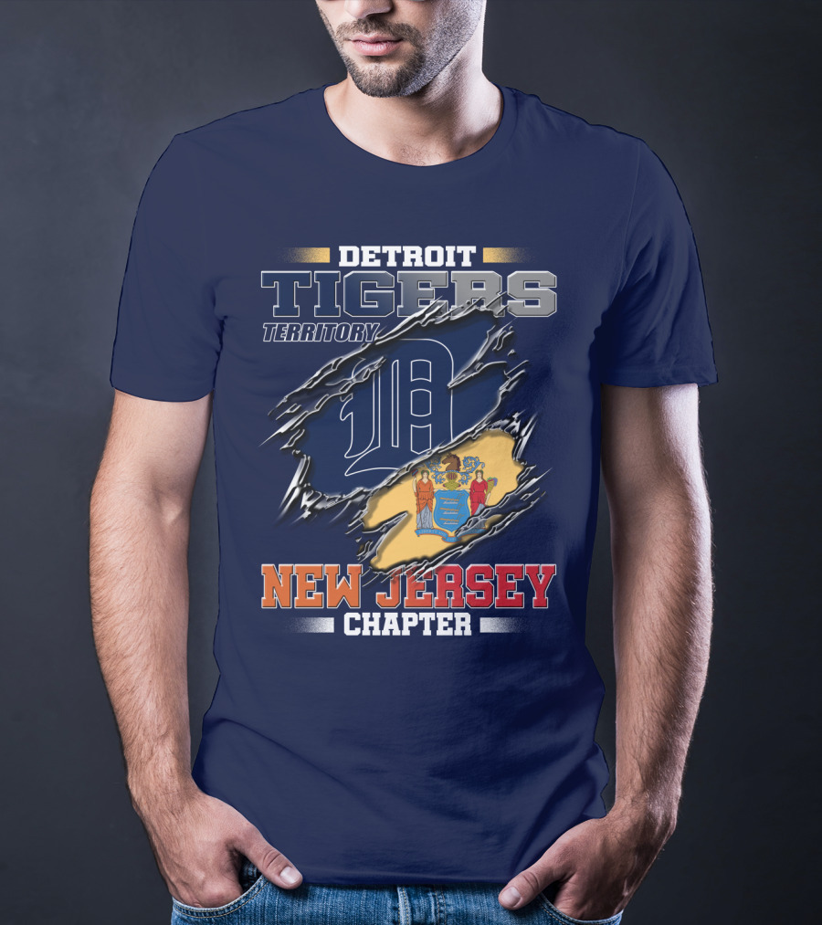 Detroit Tigers Territory New Jersey Chapter T-Shirt