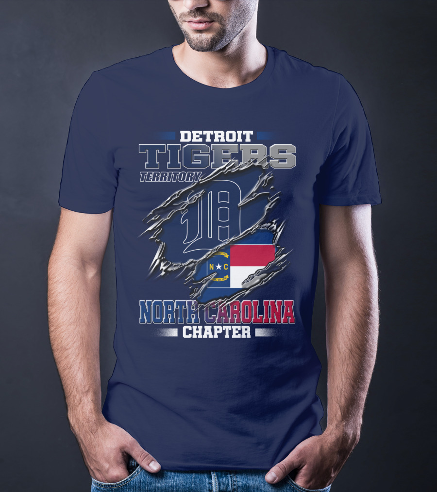Detroit Tigers Territory North Carolina Chapter T-Shirt