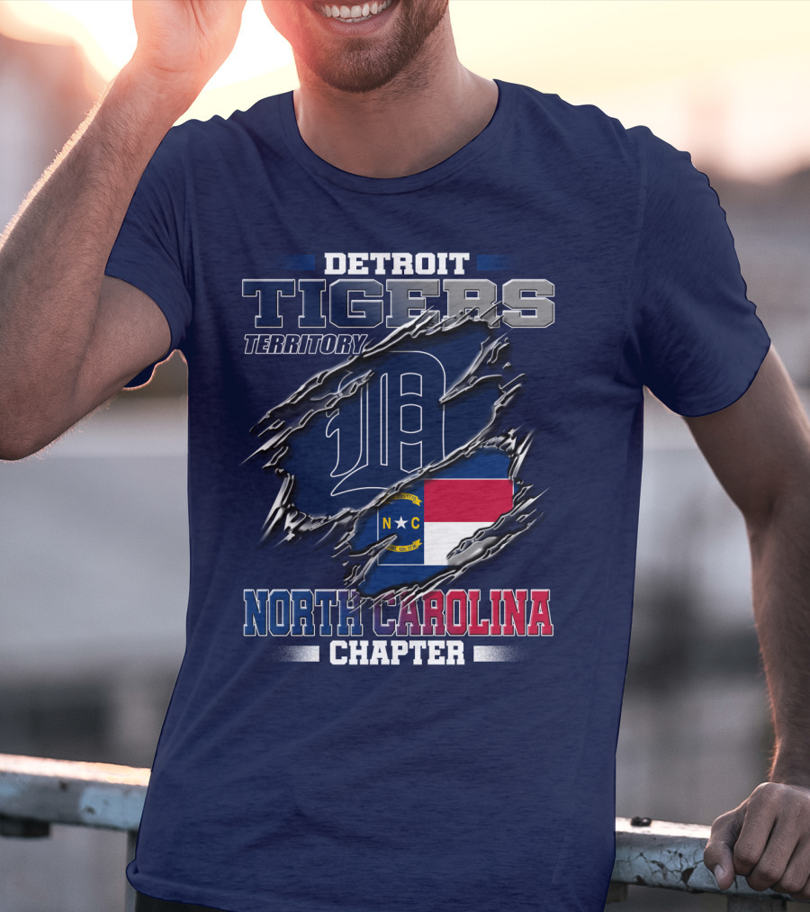 Detroit Tigers Territory North Carolina Chapter T-Shirt