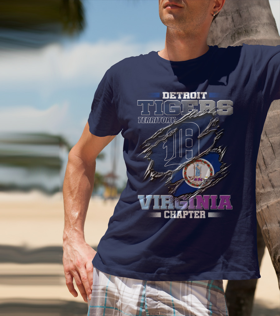 Detroit Tigers Territory Virginia Chapter T-Shirt