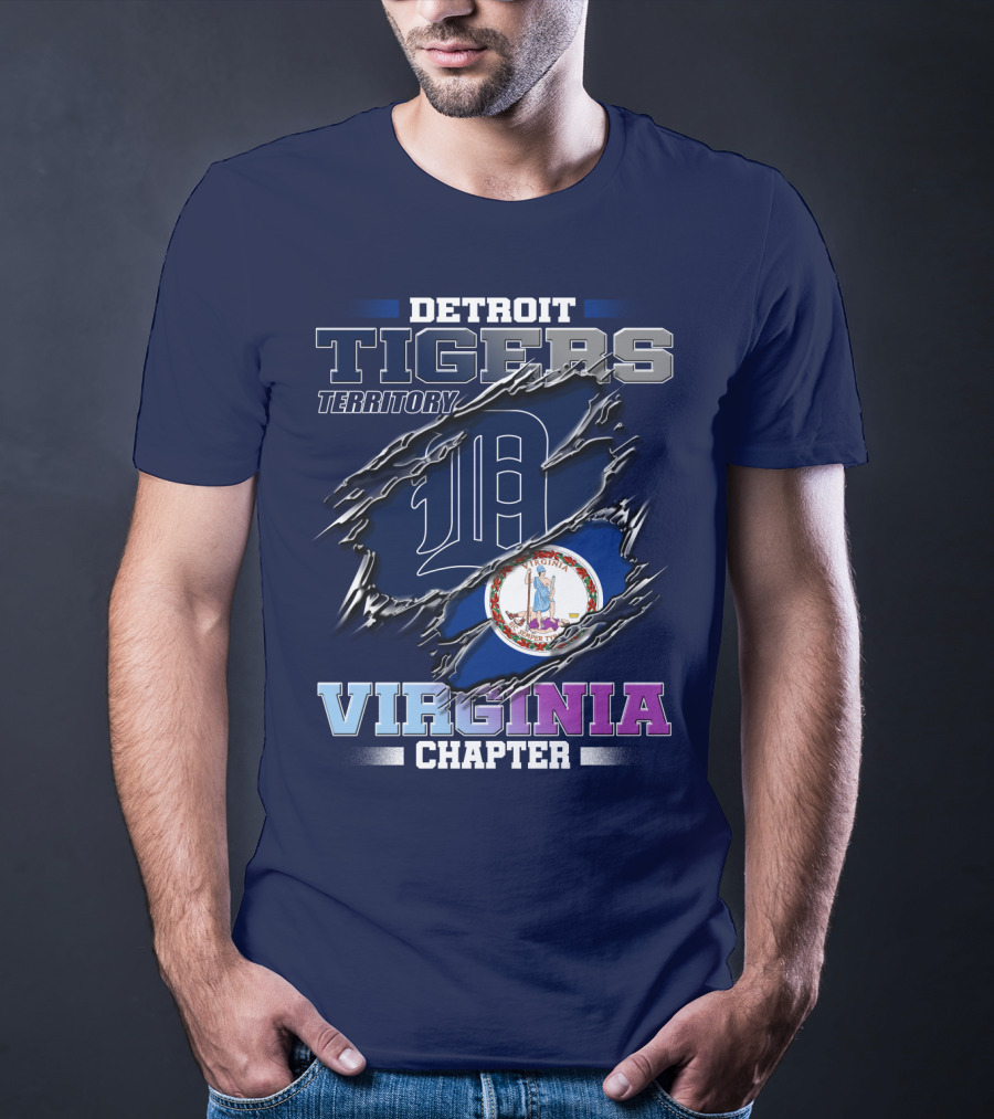 Detroit Tigers Territory Virginia Chapter T-Shirt