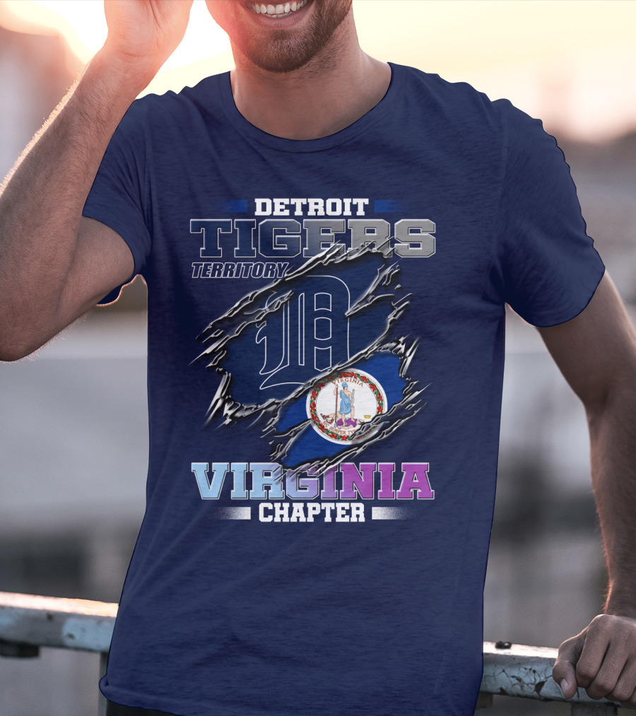 Detroit Tigers Territory Virginia Chapter T-Shirt