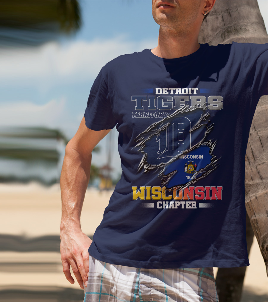 Detroit Tigers Territory Wisconsin Chapter 1848 T-Shirt