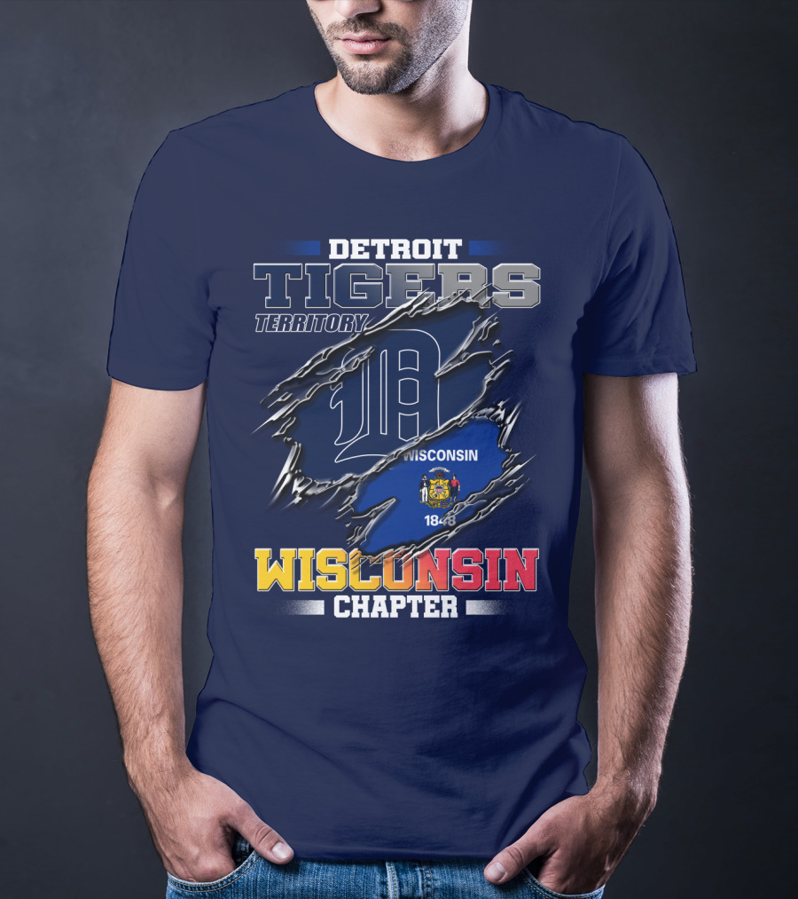 Detroit Tigers Territory Wisconsin Chapter 1848 T-Shirt