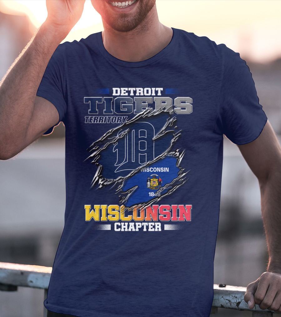 Detroit Tigers Territory Wisconsin Chapter 1848 T-Shirt