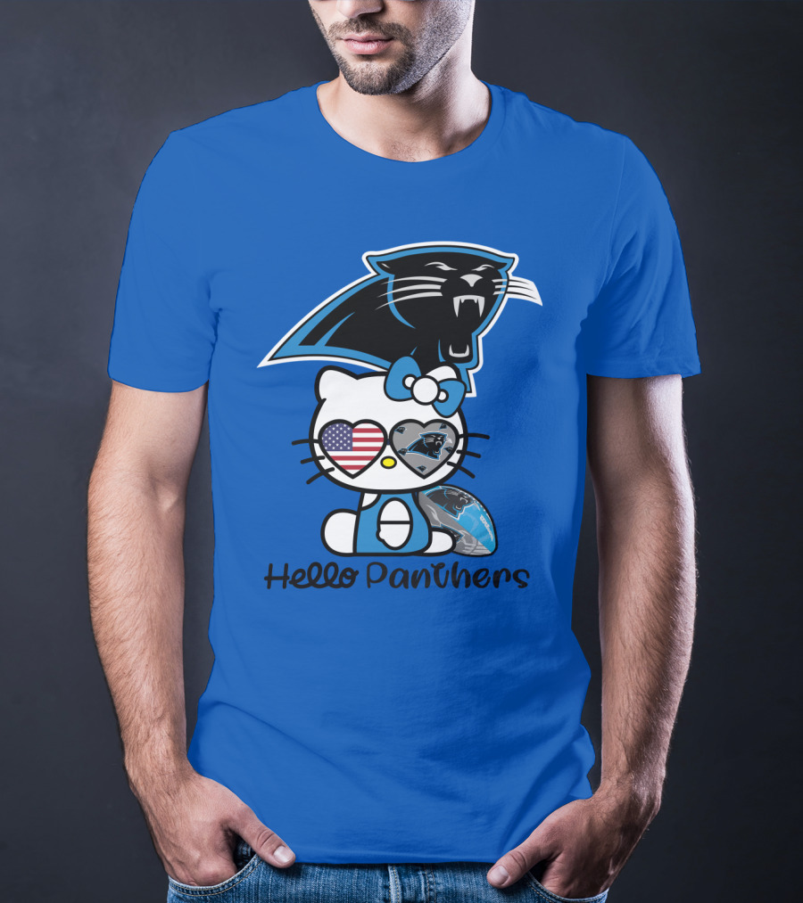Hello Panthers Carolina Panthers Football T-Shirt