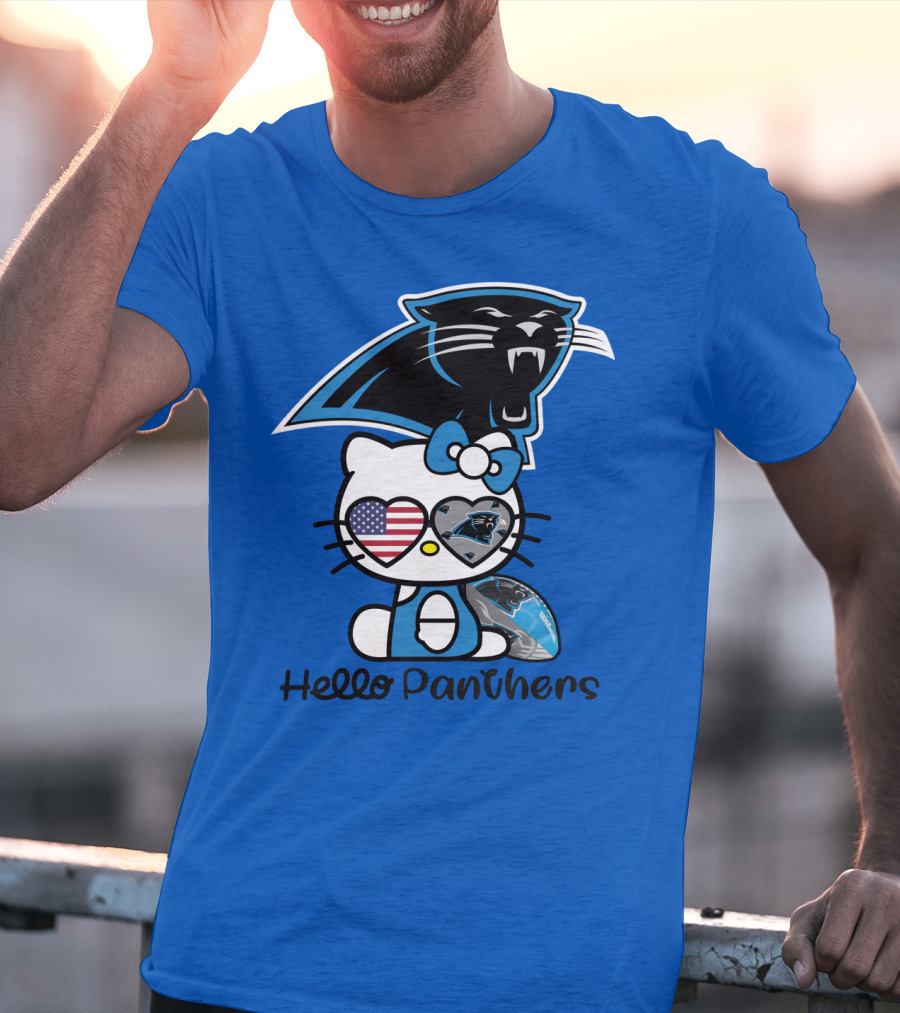 Hello Panthers Carolina Panthers Football T-Shirt