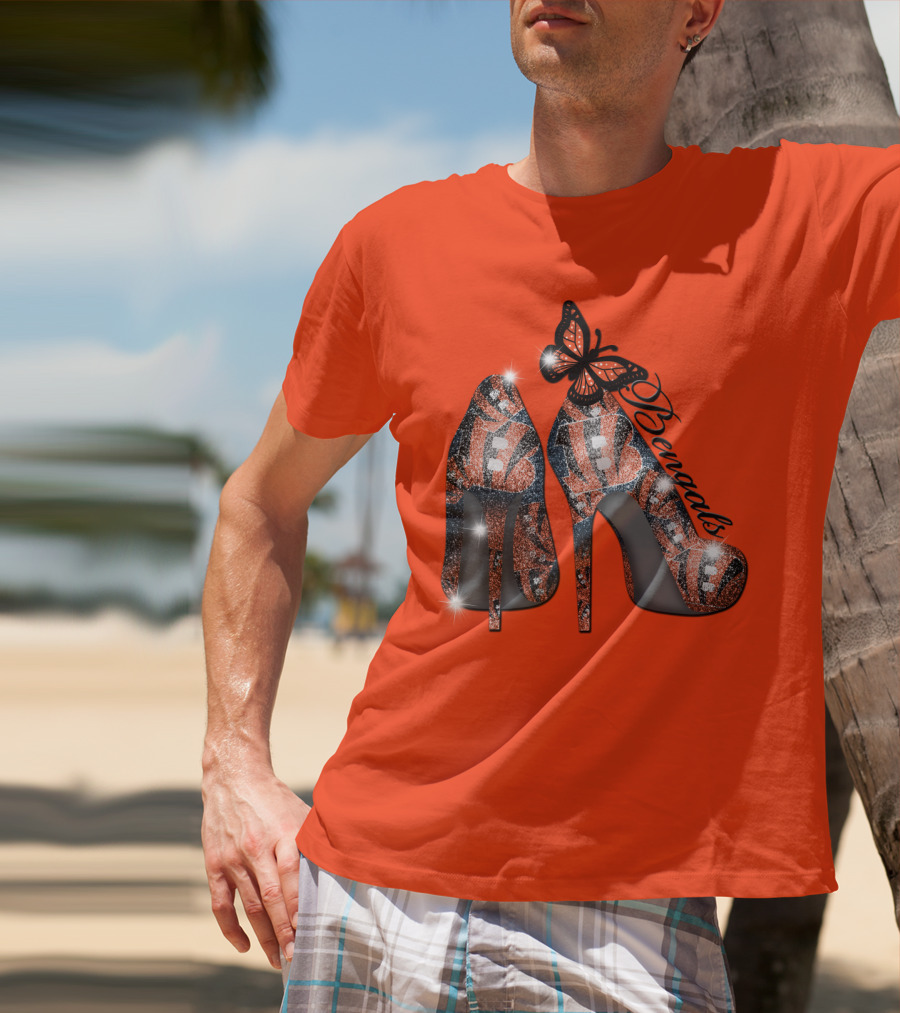 Bengals High Heels Butterfly T-Shirt