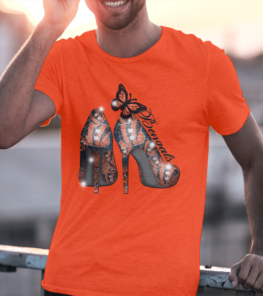 Bengals High Heels Butterfly T-Shirt