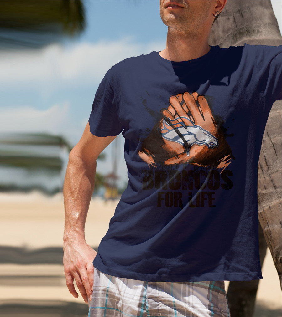 Broncos For Life Denver Broncos Glove T-Shirt