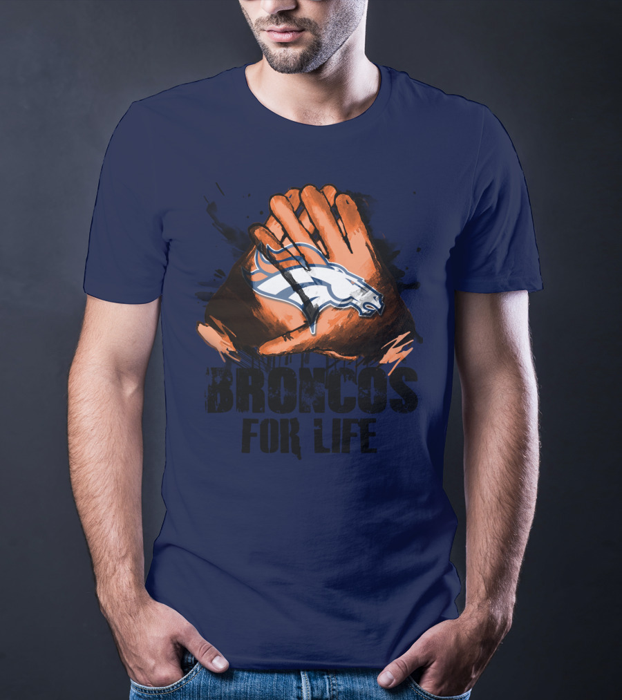 Broncos For Life Denver Broncos Glove T-Shirt