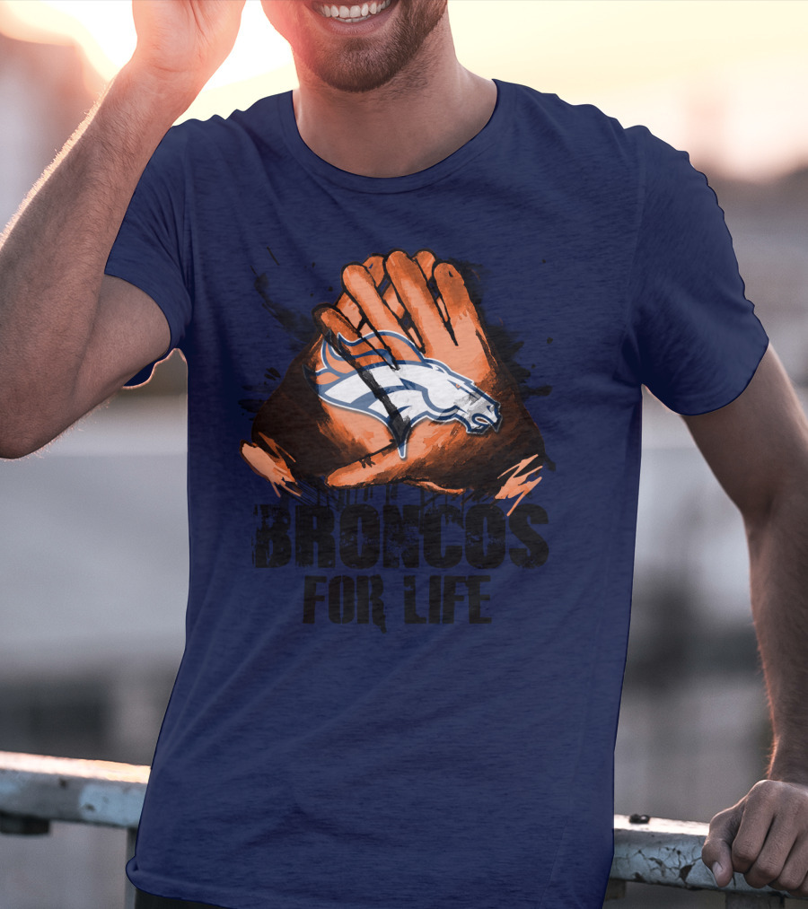 Broncos For Life Denver Broncos Glove T-Shirt