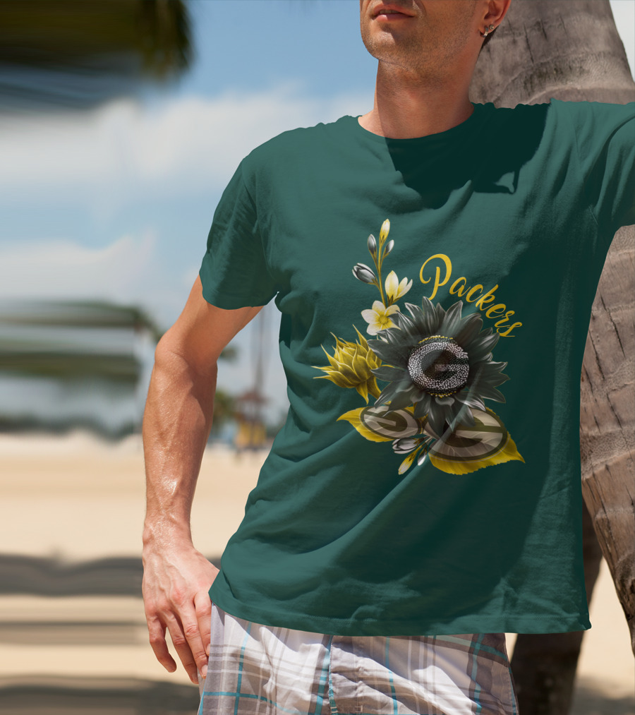 Packers G Floral Green Bay Packers T-Shirt