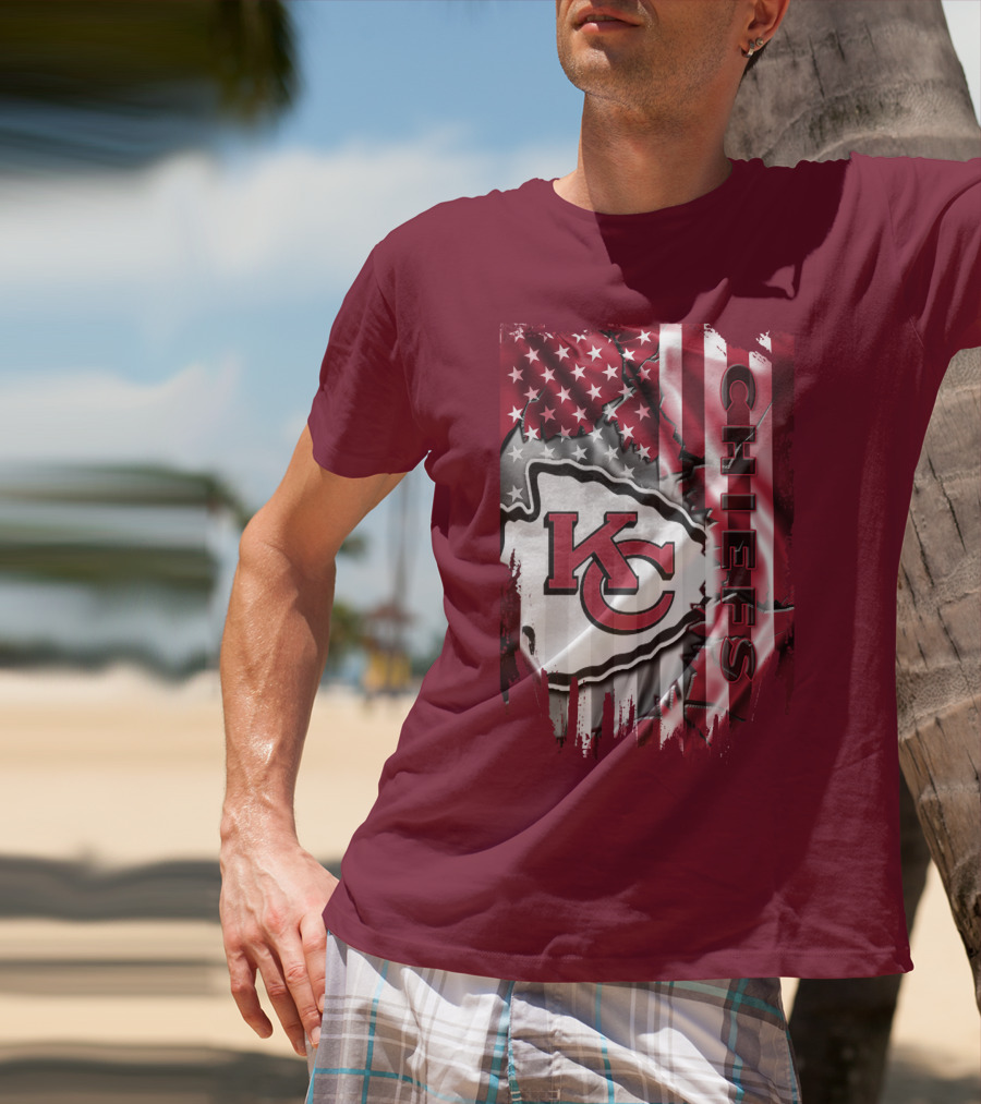 Kc Chiefs American Flag T-Shirt