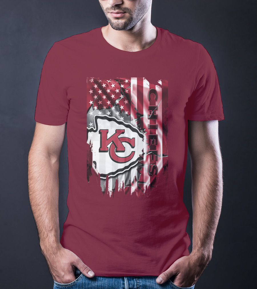 Kc Chiefs American Flag T-Shirt