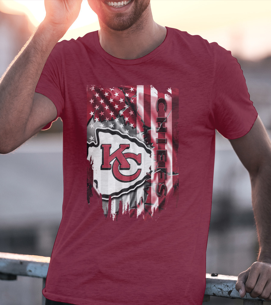Kc Chiefs American Flag T-Shirt