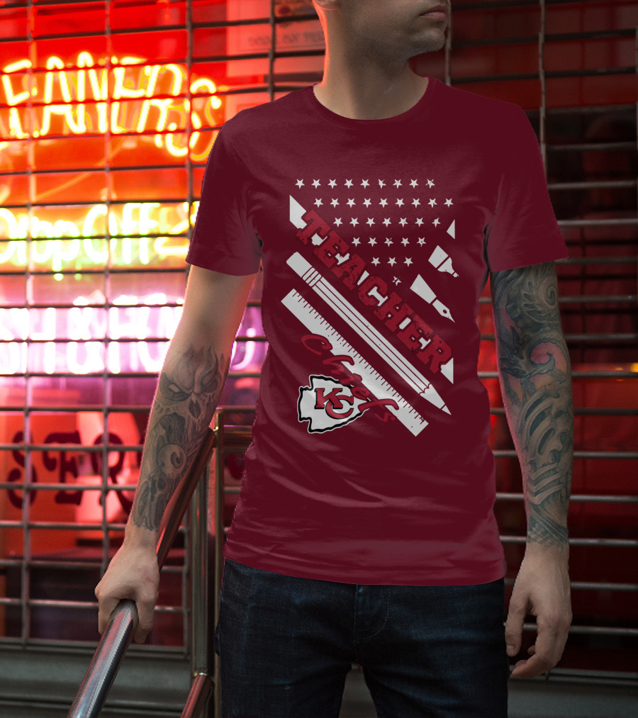 Kansas City Chiefs Teacher Stars And Stripes T-Shirt