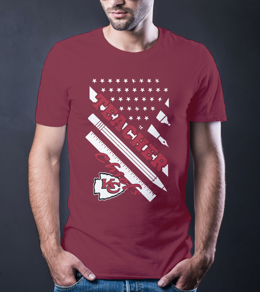 Kansas City Chiefs Teacher Stars And Stripes T-Shirt