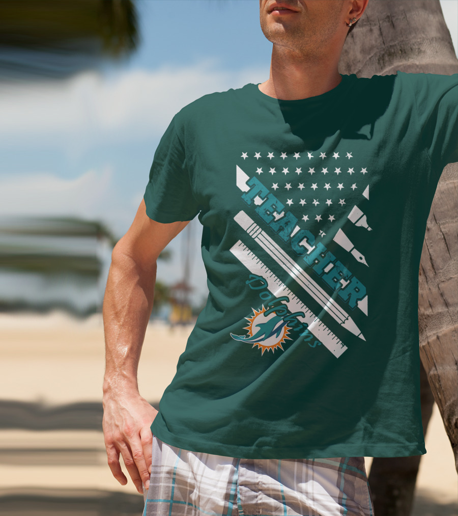 Teacher Miami Dolphins T-Shirt