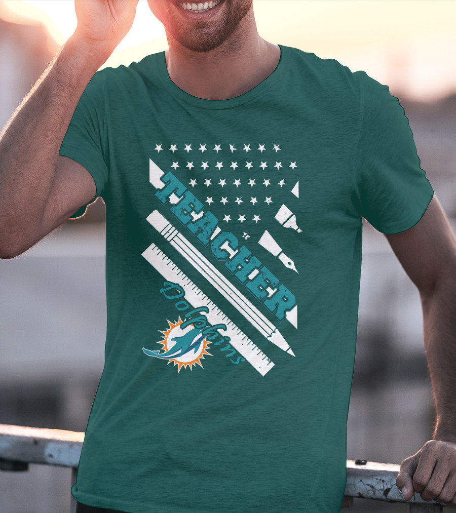 Teacher Miami Dolphins T-Shirt