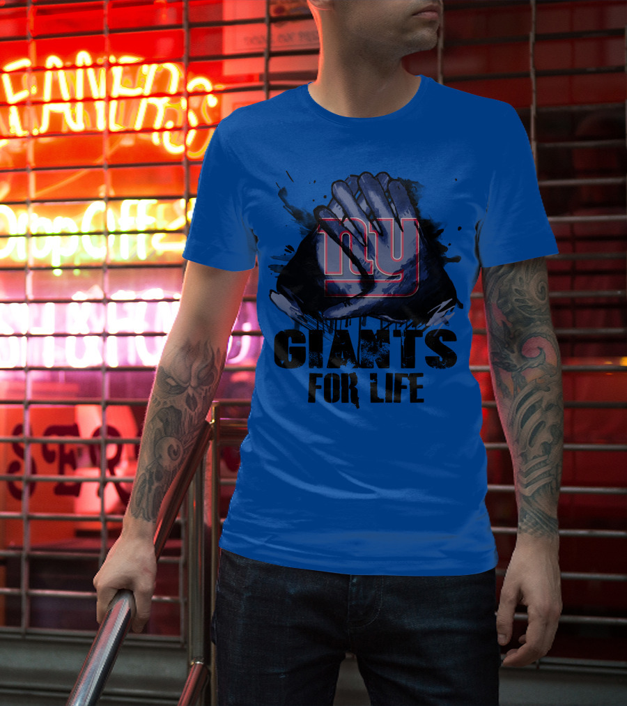 Newyork Giants For Life Ny Giants Fan Gear T-Shirt